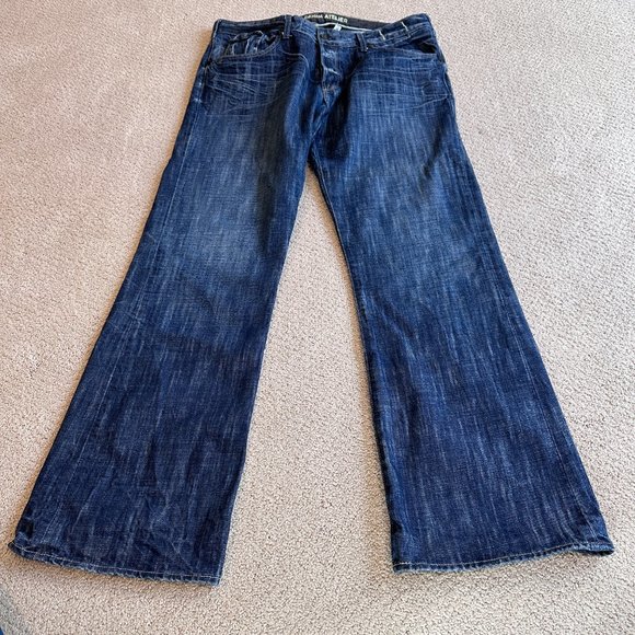 LA Denim Atelier Jeans Relaxed Straight Western Button Fly Sz 38 #L74W7005 - Picture 4 of 14